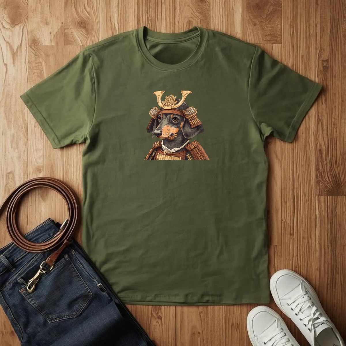 Dachshund Samurai- T-Shirt