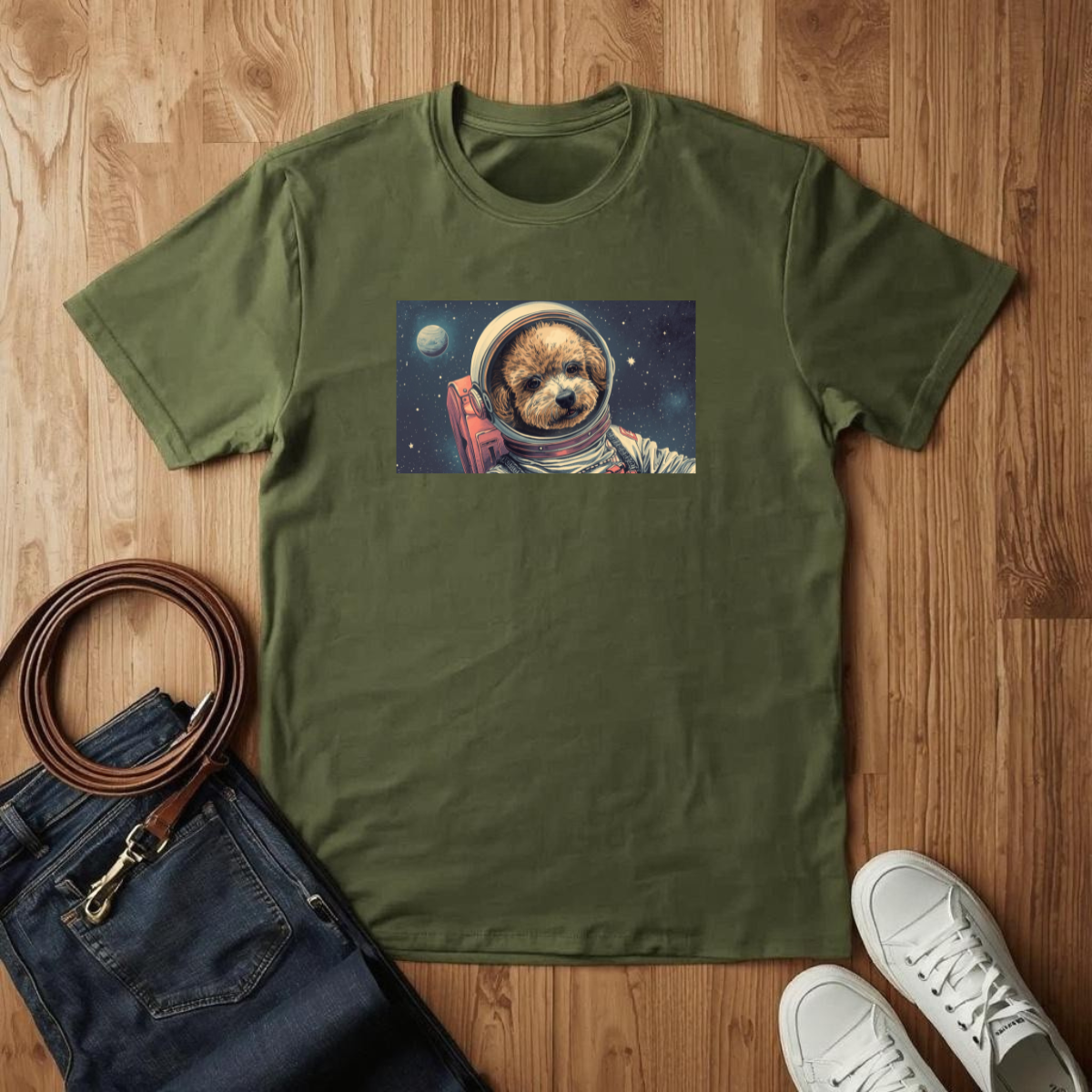 Poodle Astronaut  - T-Shirt