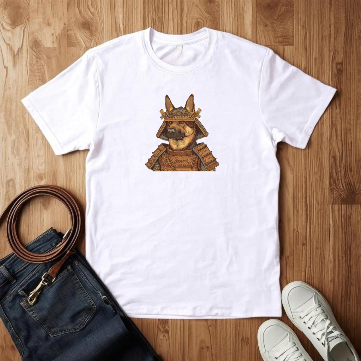 German Shepard Samurai - T-Shirt