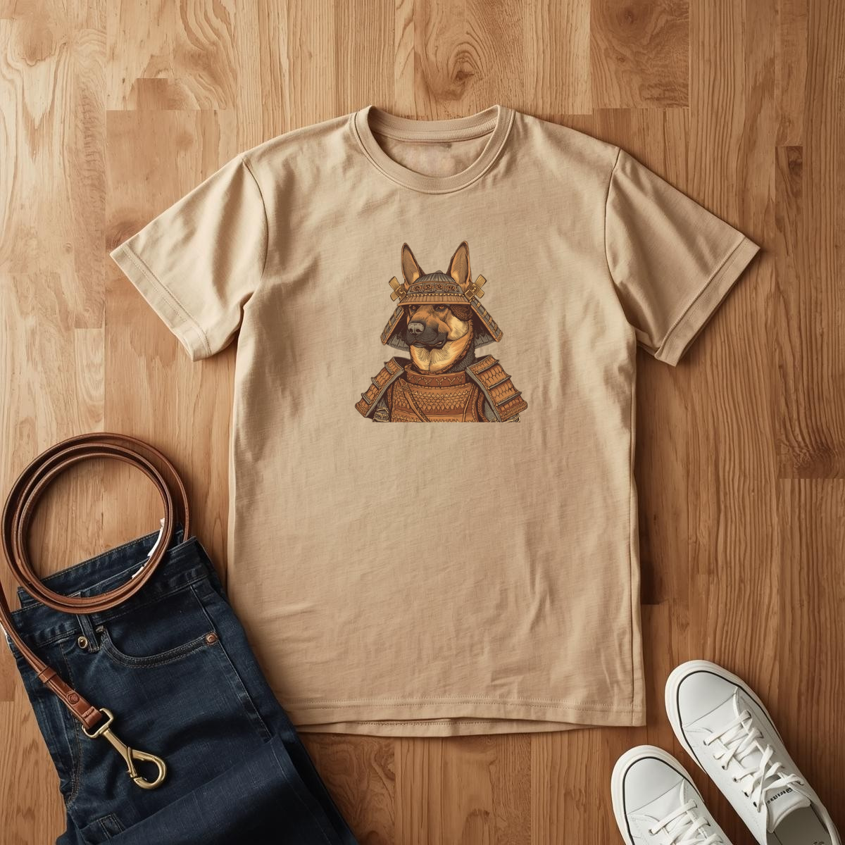 German Shepard Samurai - T-Shirt
