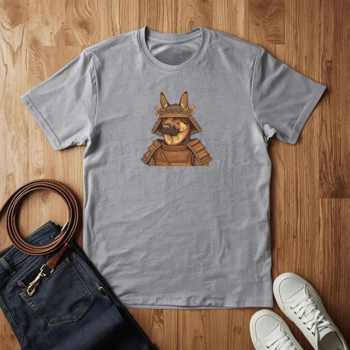 German Shepard Samurai - T-Shirt