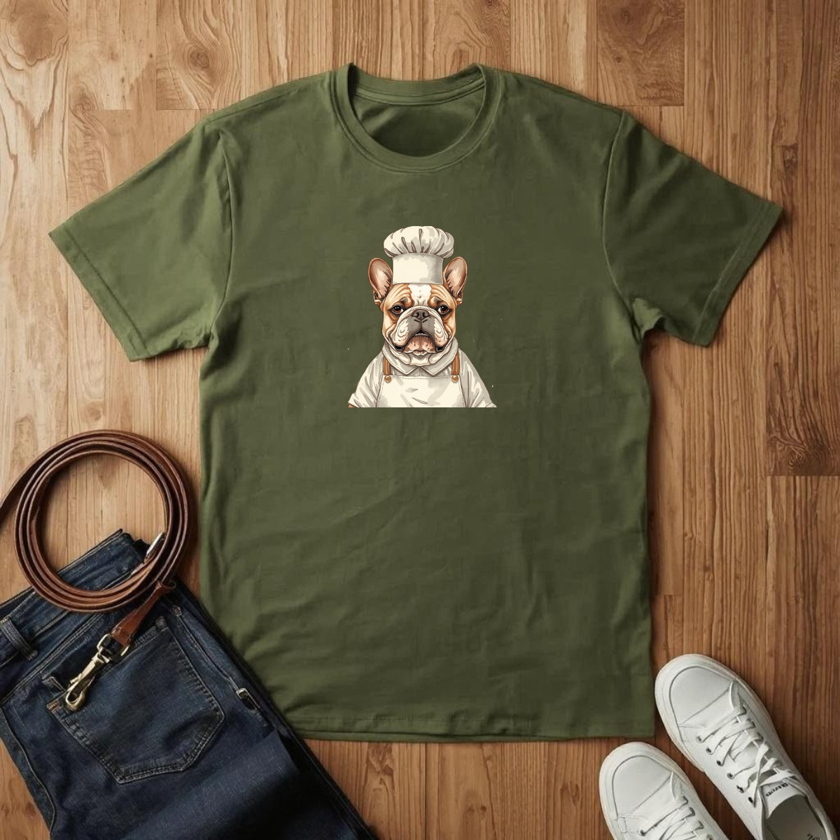 French Bulldog Chef- T-Shirt
