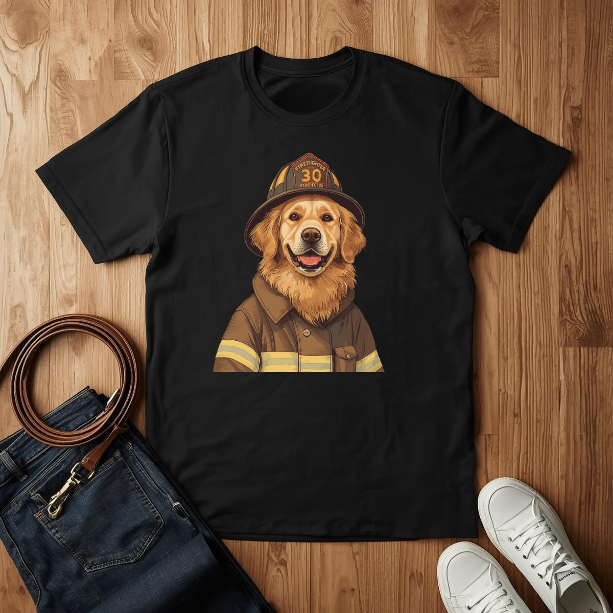 Golden Firefighter - T-Shirt