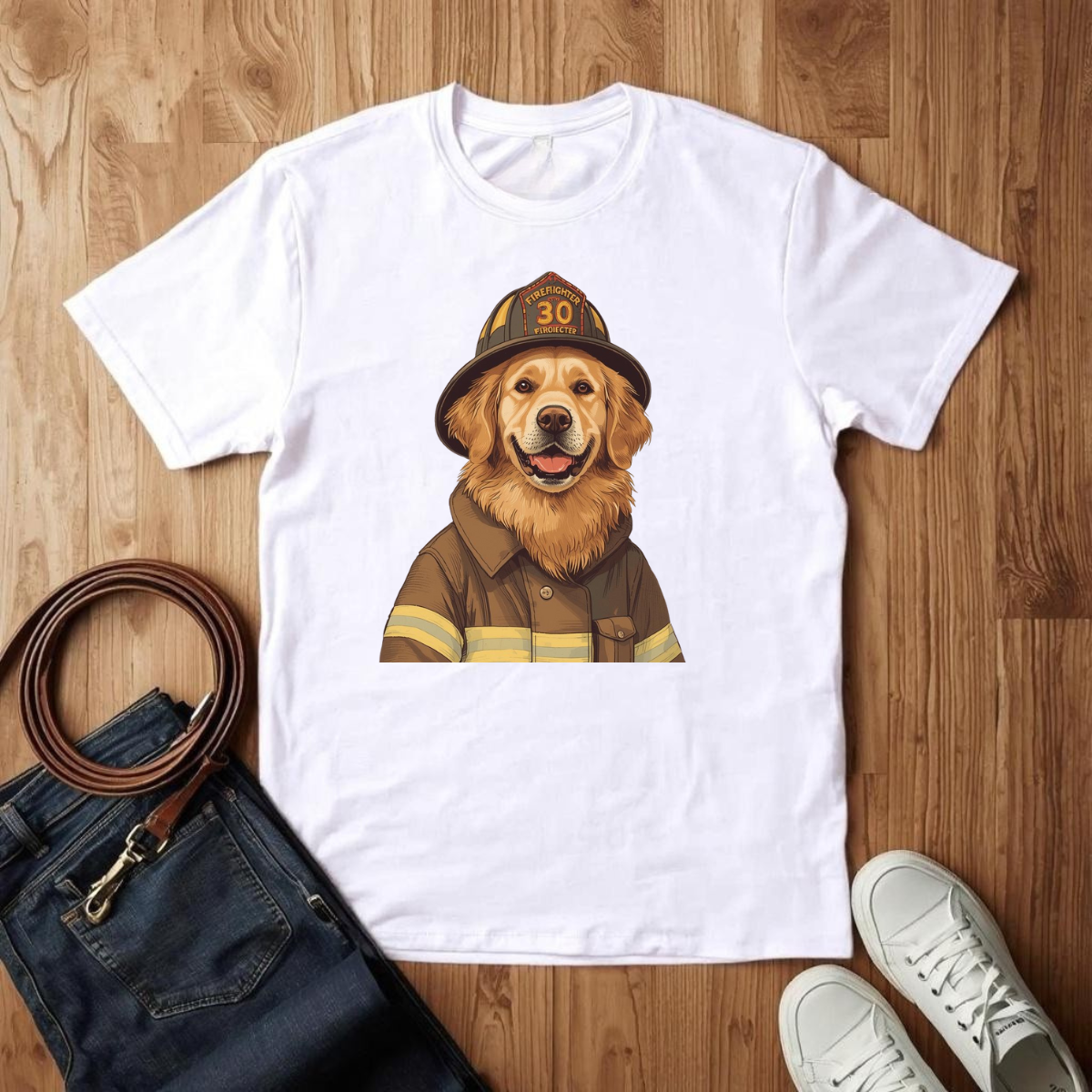 Golden Firefighter - T-Shirt
