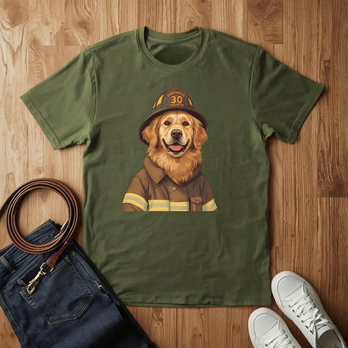 Golden Firefighter - T-Shirt