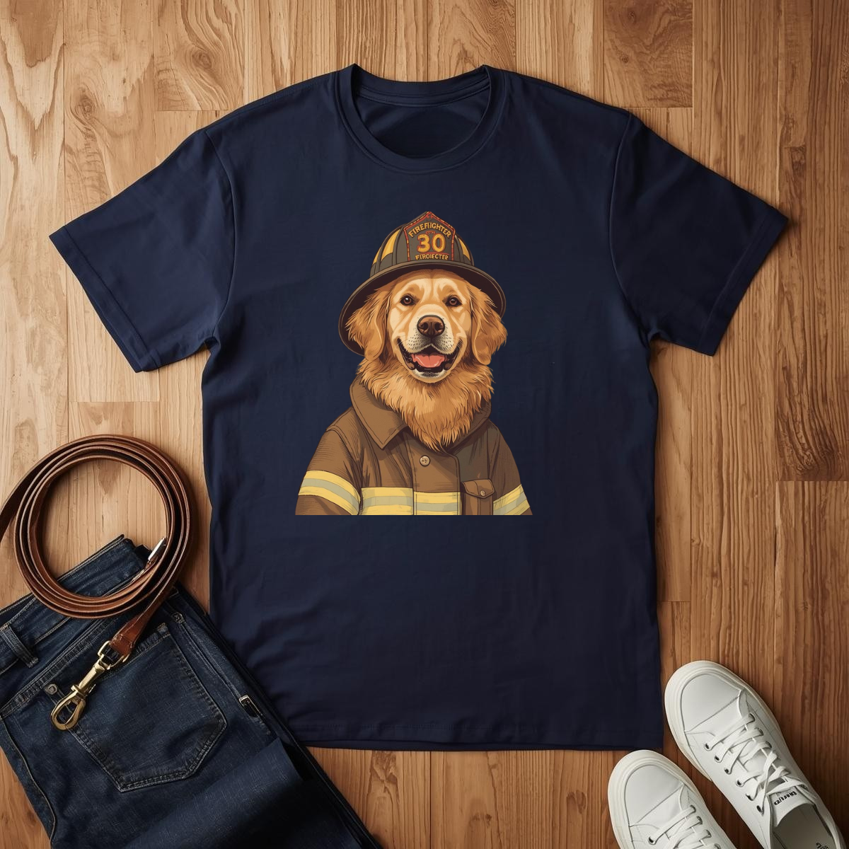 Golden Firefighter - T-Shirt