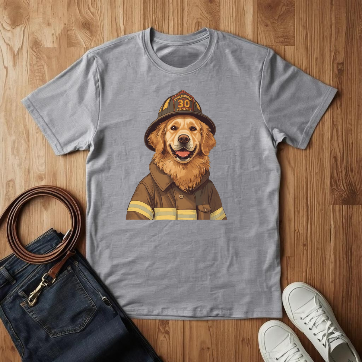 Golden Firefighter - T-Shirt