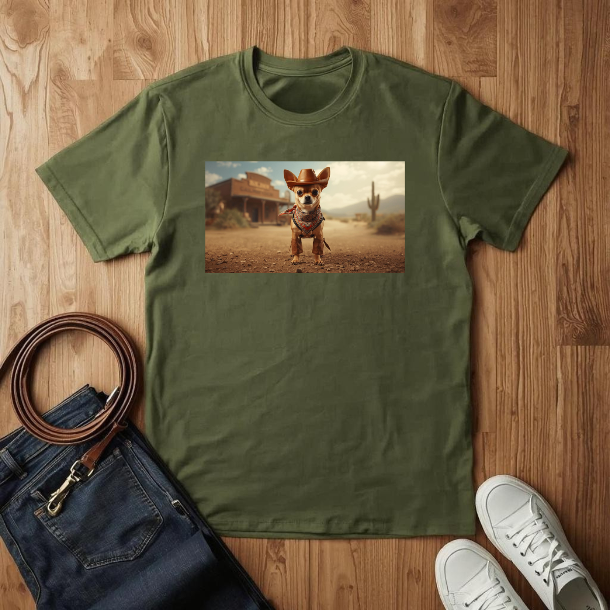 Chihuahua Stand Off - T-Shirt