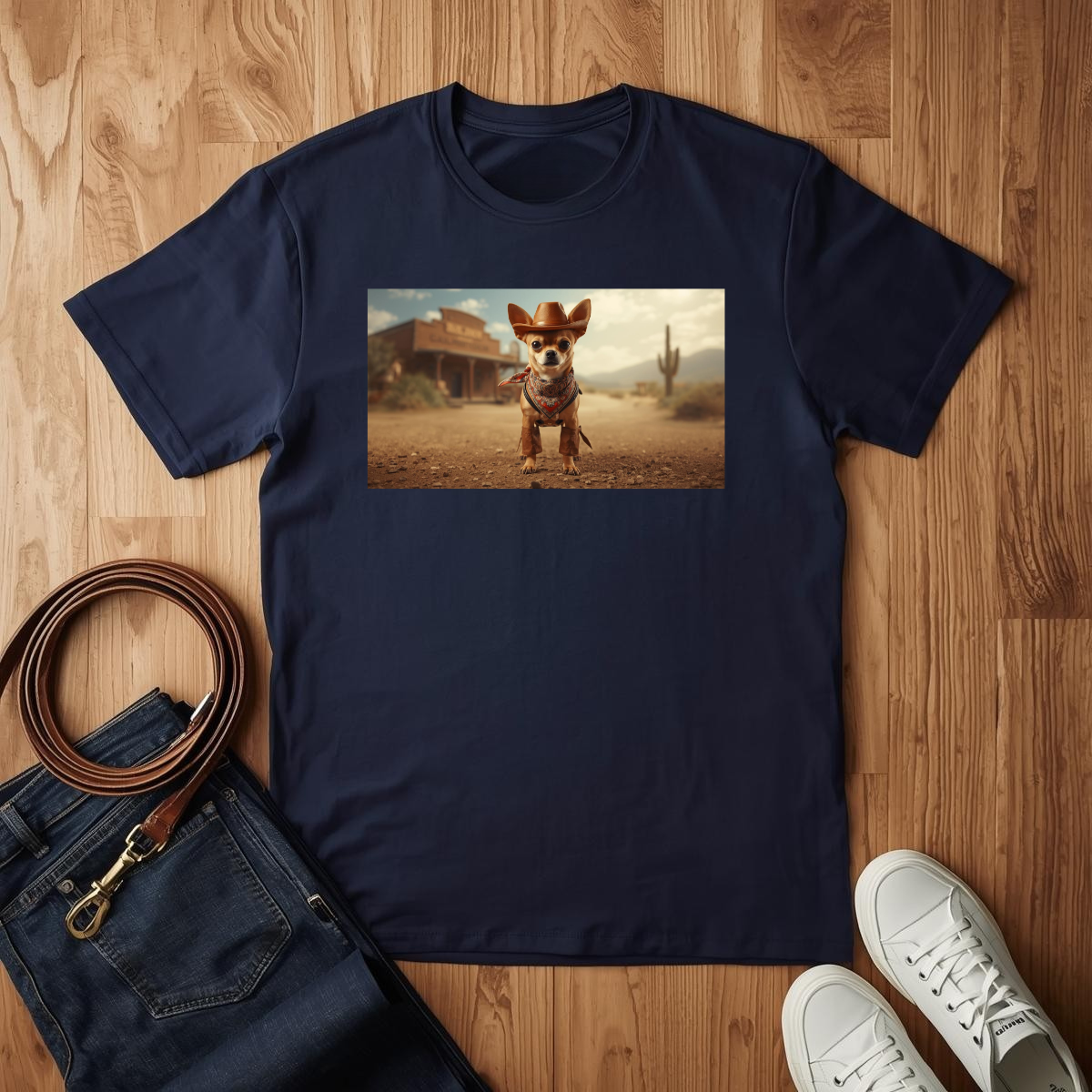 Chihuahua Stand Off - T-Shirt