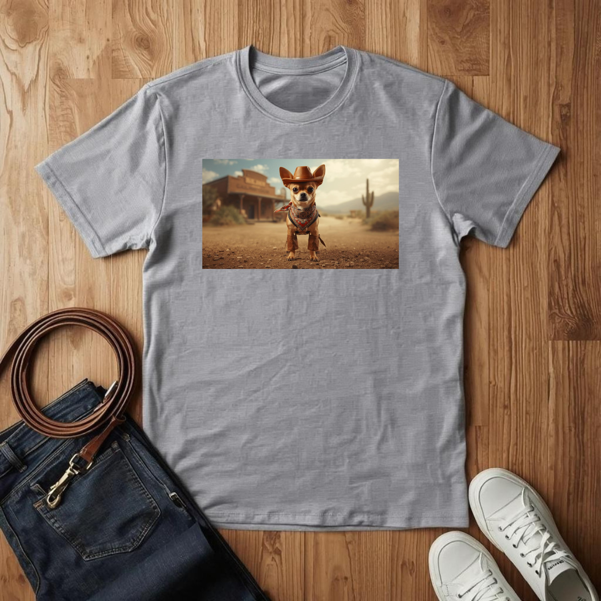 Chihuahua Stand Off - T-Shirt