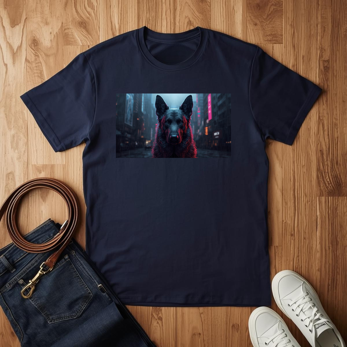 Cyberpunk Shepard- T-Shirt