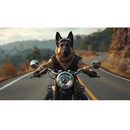 Biker Shepard- T-Shirt