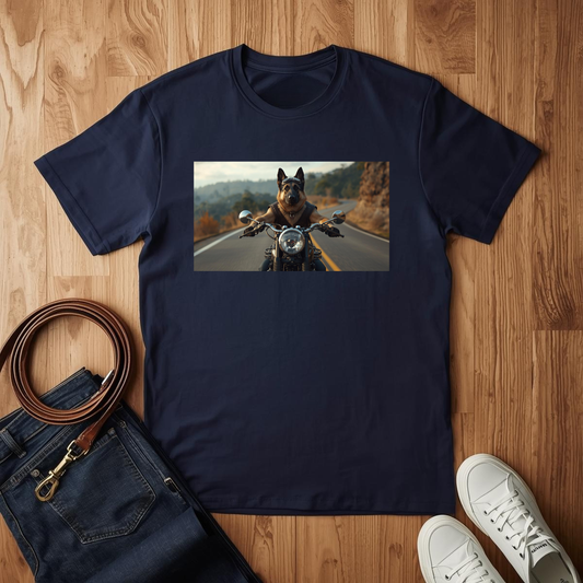 Biker Shepard- T-Shirt