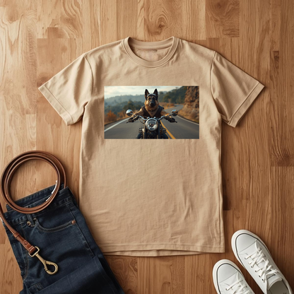 Biker Shepard- T-Shirt