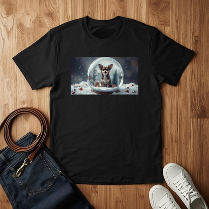 Chihuahua Snow Globe- T-Shirt