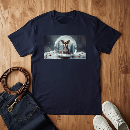 Chihuahua Snow Globe- T-Shirt