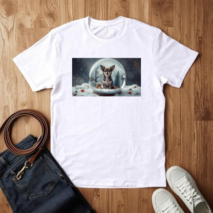 Chihuahua Snow Globe- T-Shirt