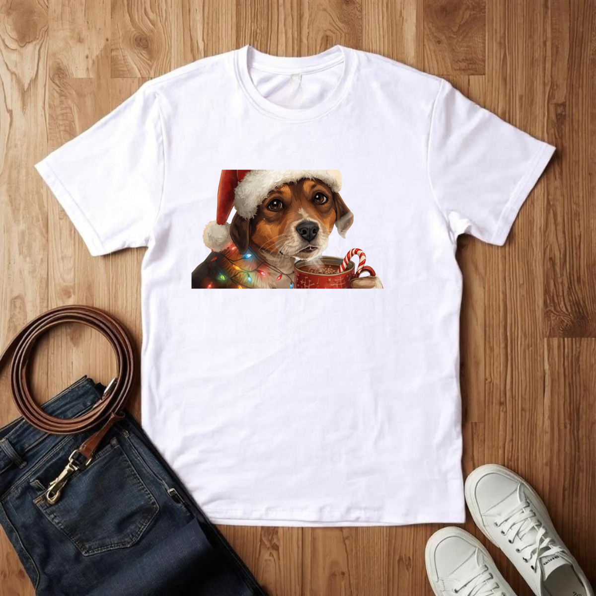 Christmas Pup- T-Shirt
