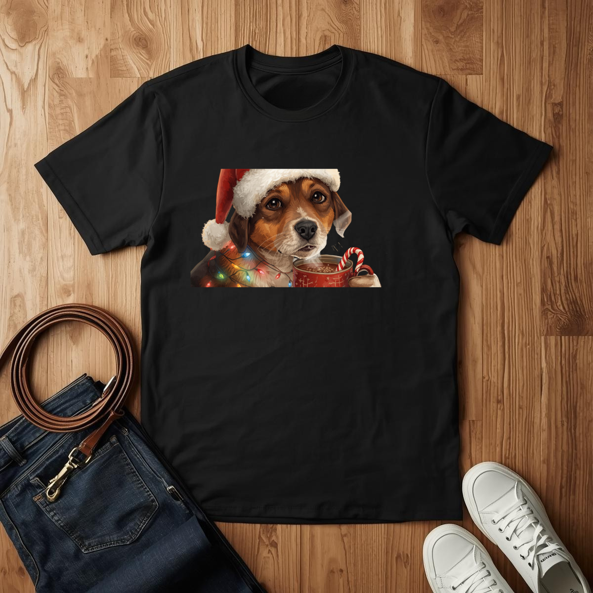 Christmas Pup- T-Shirt