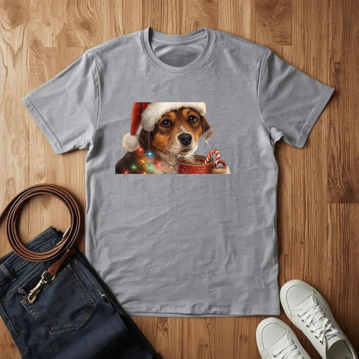 Christmas Pup- T-Shirt