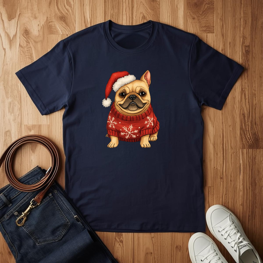 Frenchie Christmas- T-Shirt
