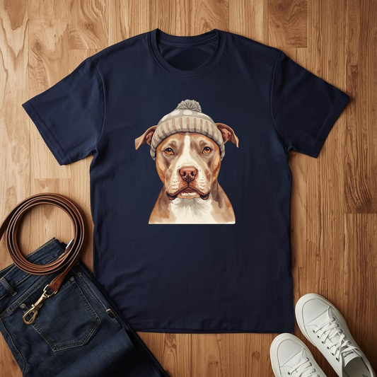 Pitbull Beanie- T-Shirt