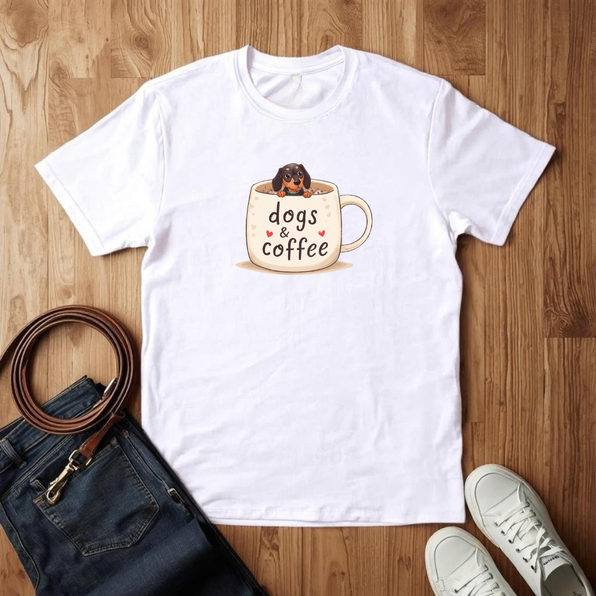 Dogs & Coffee - T-Shirt