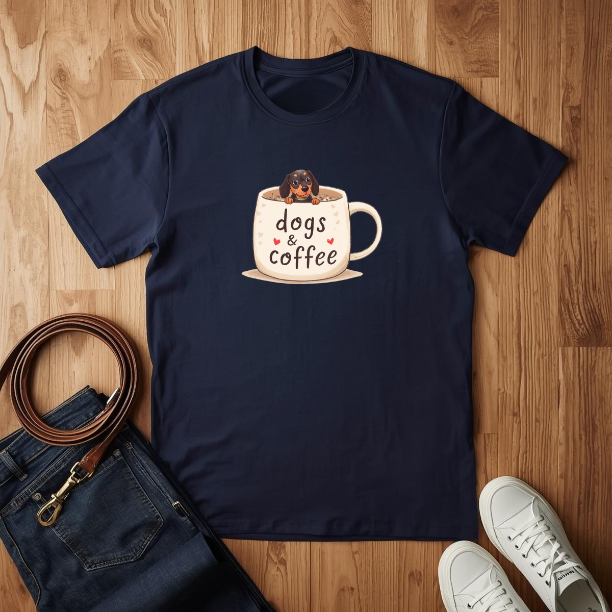 Dogs & Coffee - T-Shirt