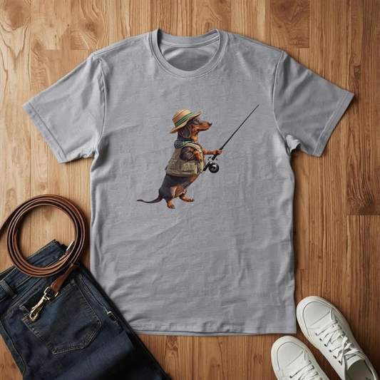 Gone Fishing Dachshund - T-Shirt