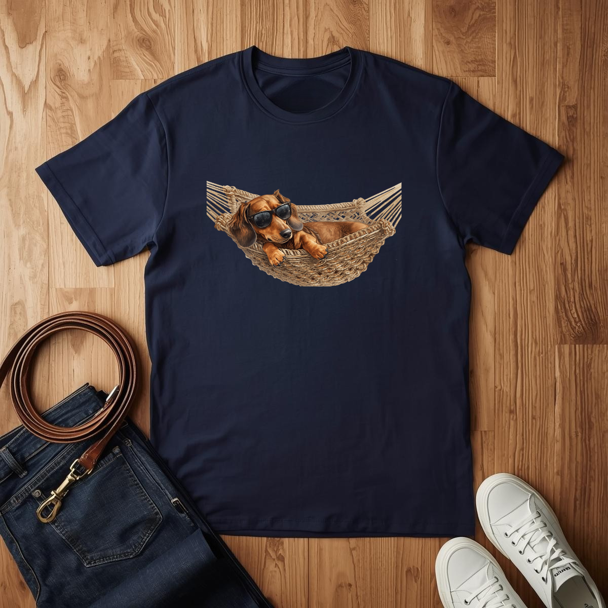 Dachshund Hammock- T-Shirt