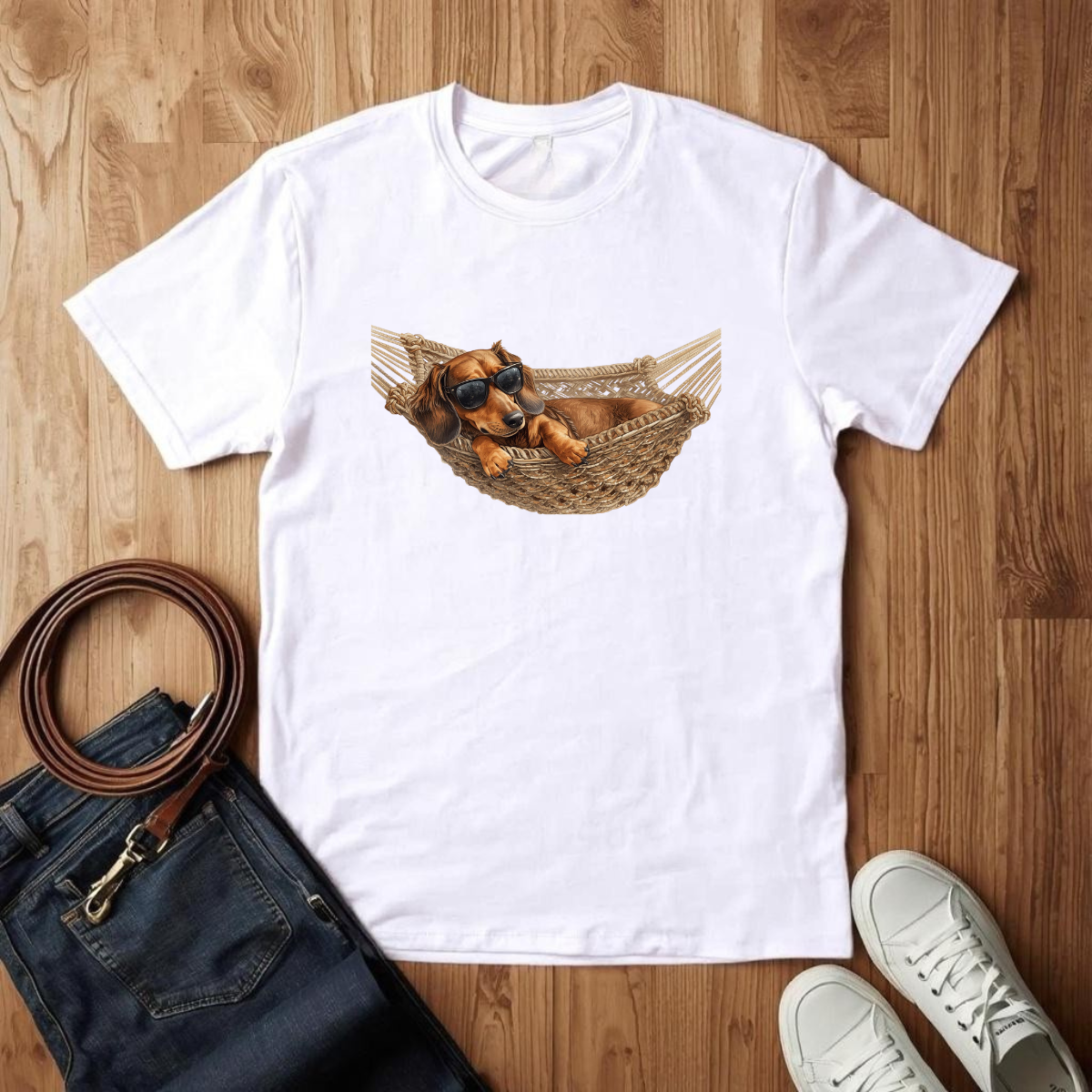 Dachshund Hammock- T-Shirt