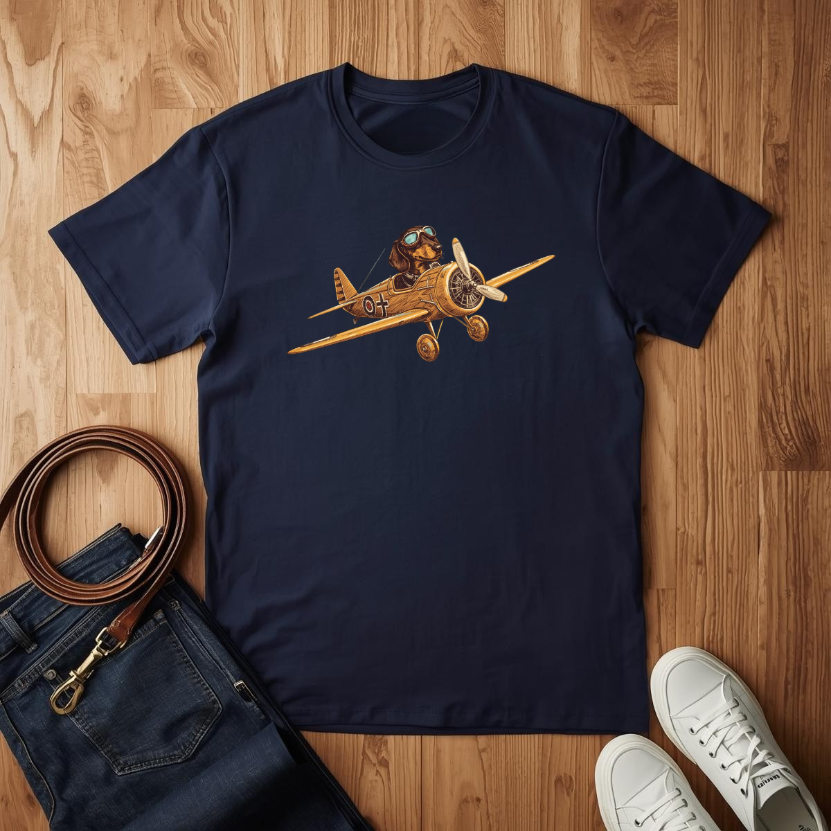 Dachshund Pilot- T-Shirt