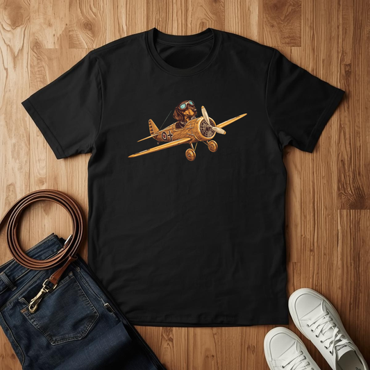 Dachshund Pilot- T-Shirt