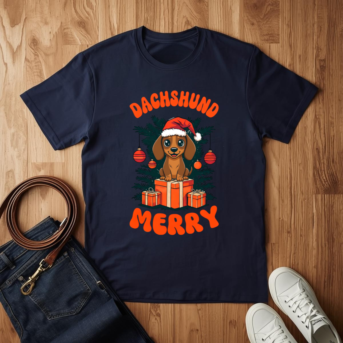 Dachshund Merry- T-Shirt