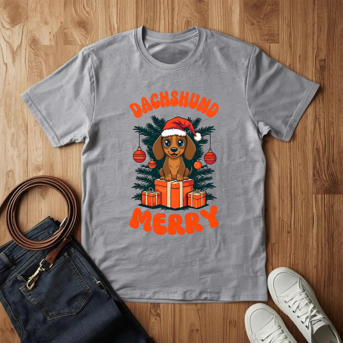 Dachshund Merry- T-Shirt