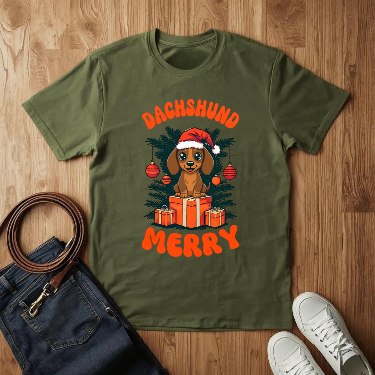 Dachshund Merry- T-Shirt