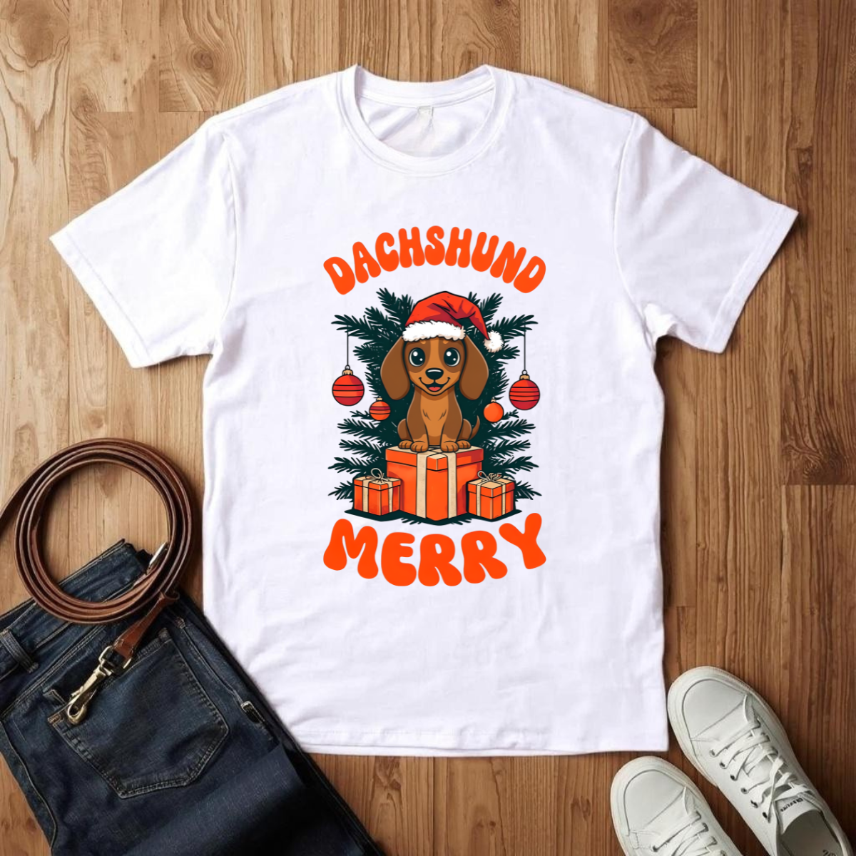 Dachshund Merry- T-Shirt