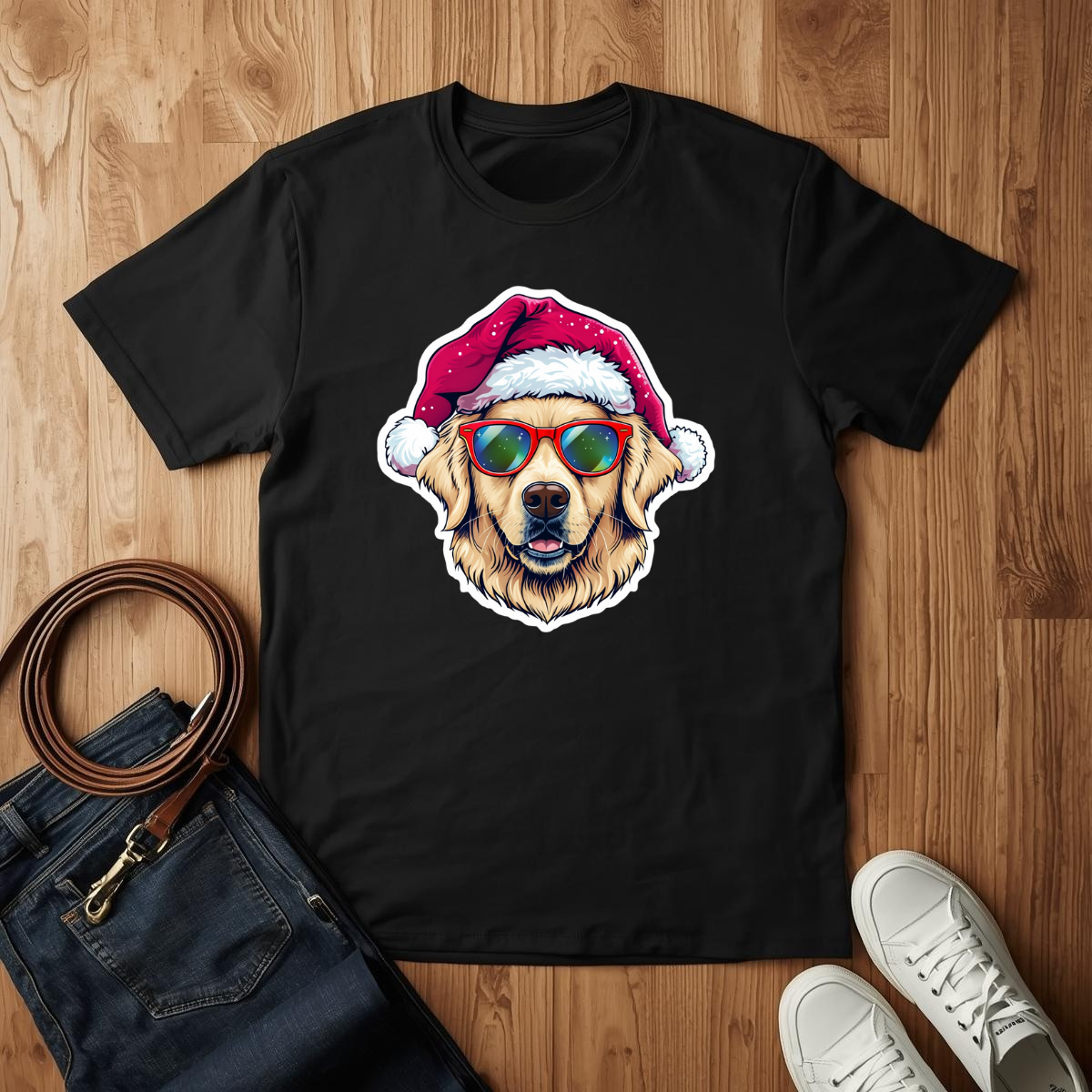 Cool Christmas Golden- T-Shirt