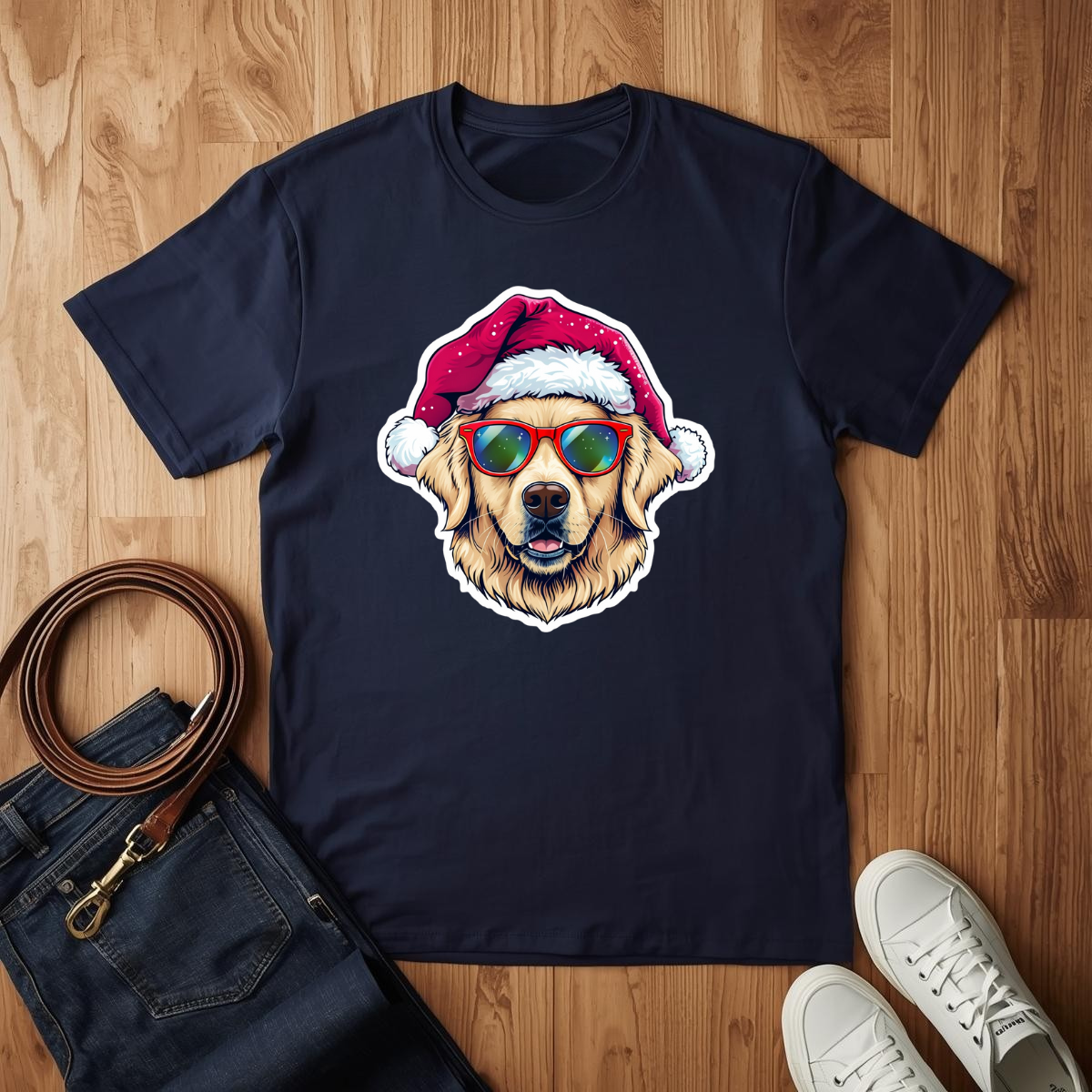 Cool Christmas Golden- T-Shirt