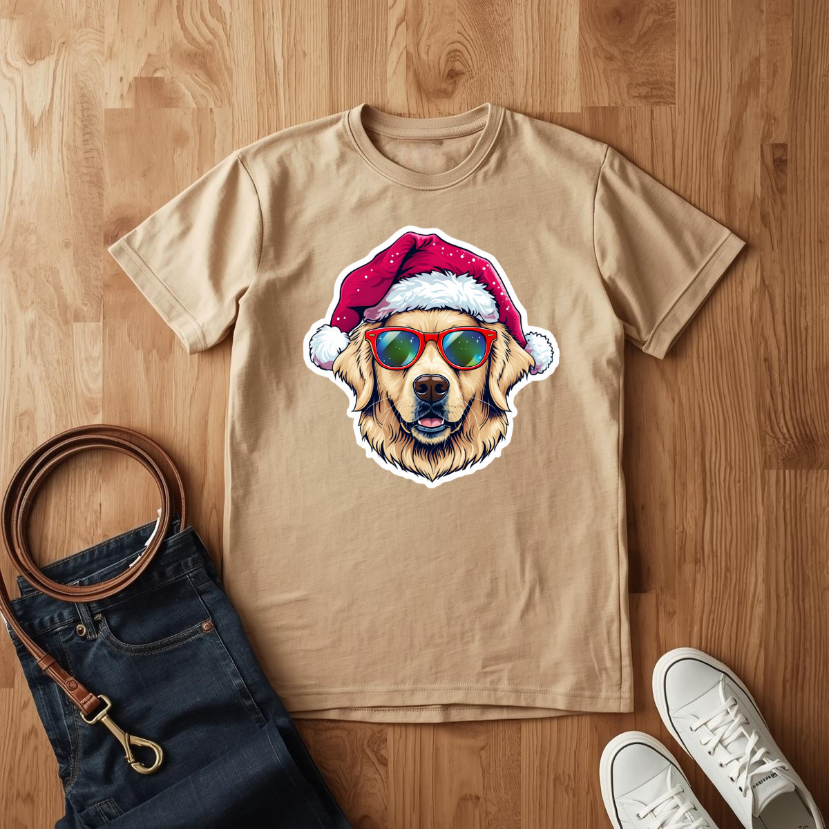 Cool Christmas Golden- T-Shirt