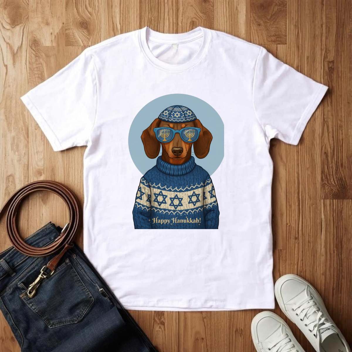 Dachshund Hanukkah- T-Shirt