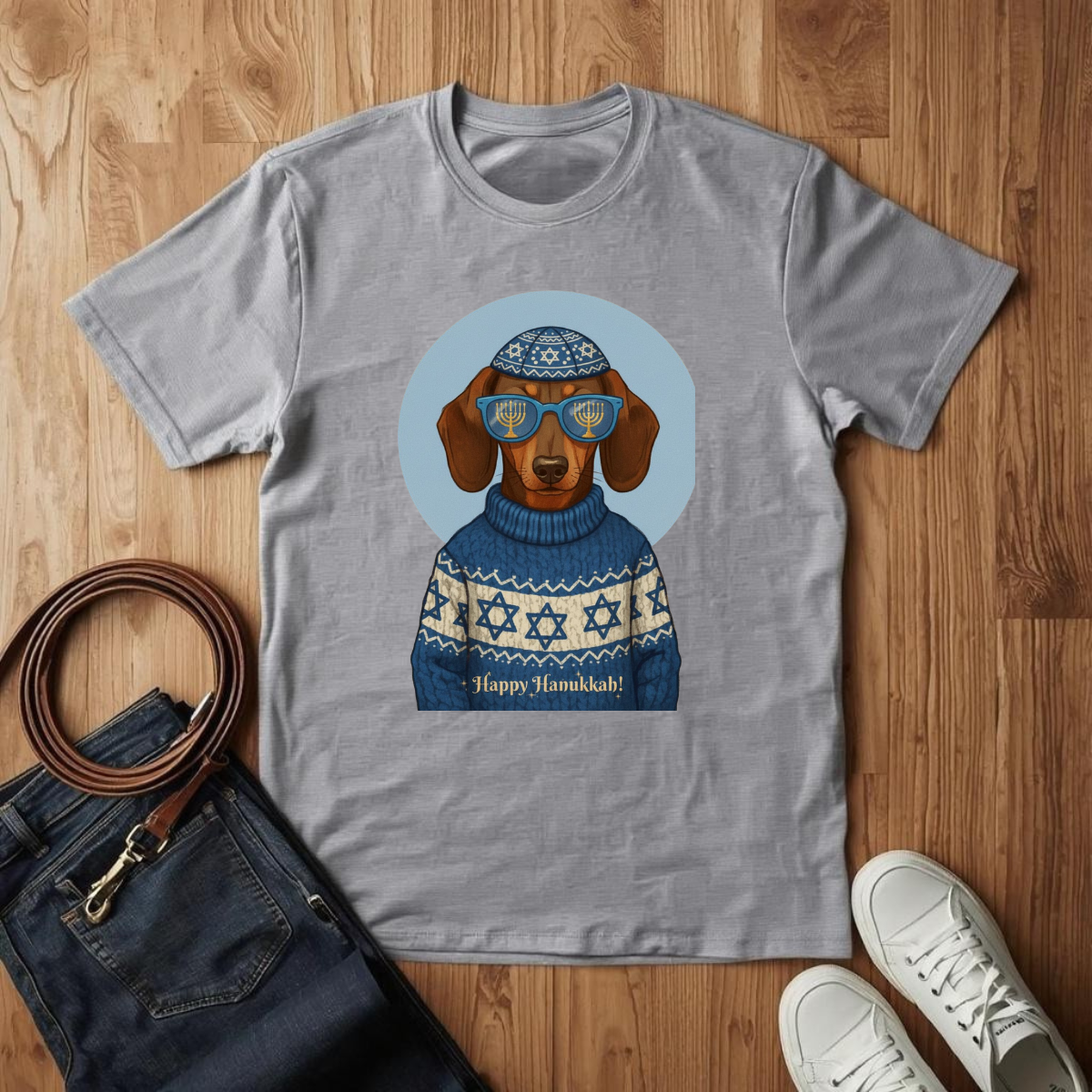 Dachshund Hanukkah- T-Shirt