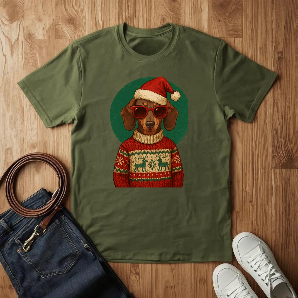 Weiner Xmas Sweater- T-Shirt