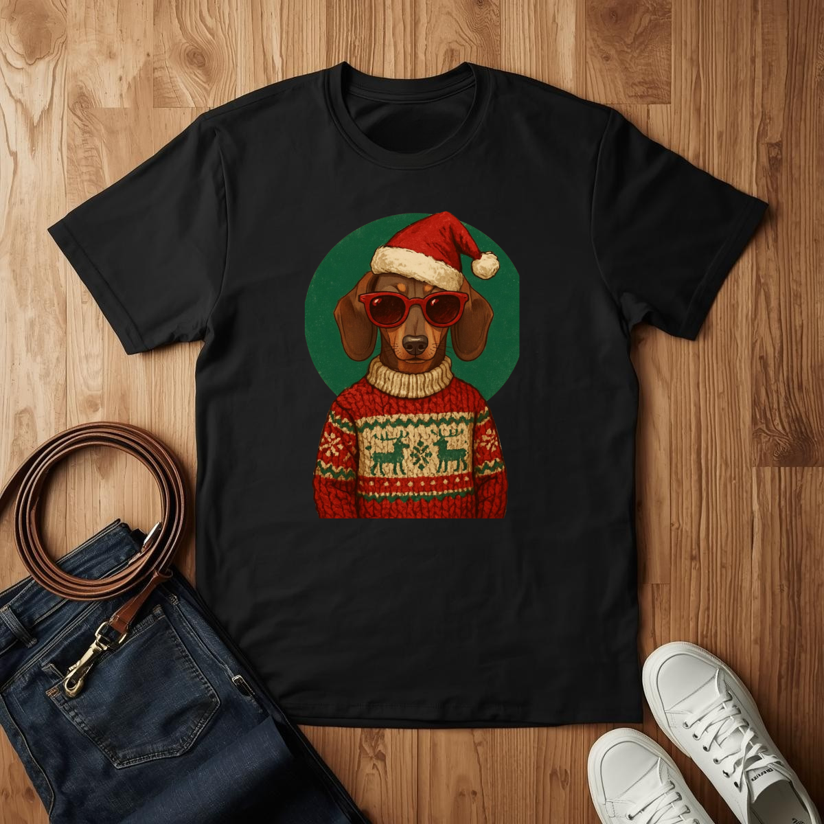 Weiner Xmas Sweater- T-Shirt