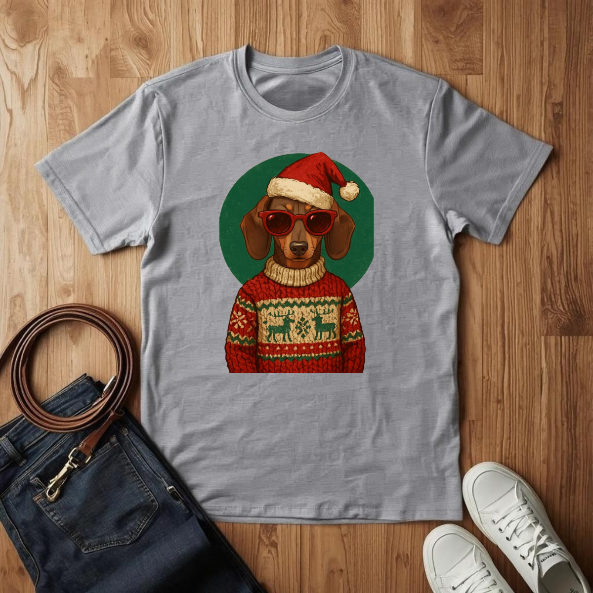 Weiner Xmas Sweater- T-Shirt