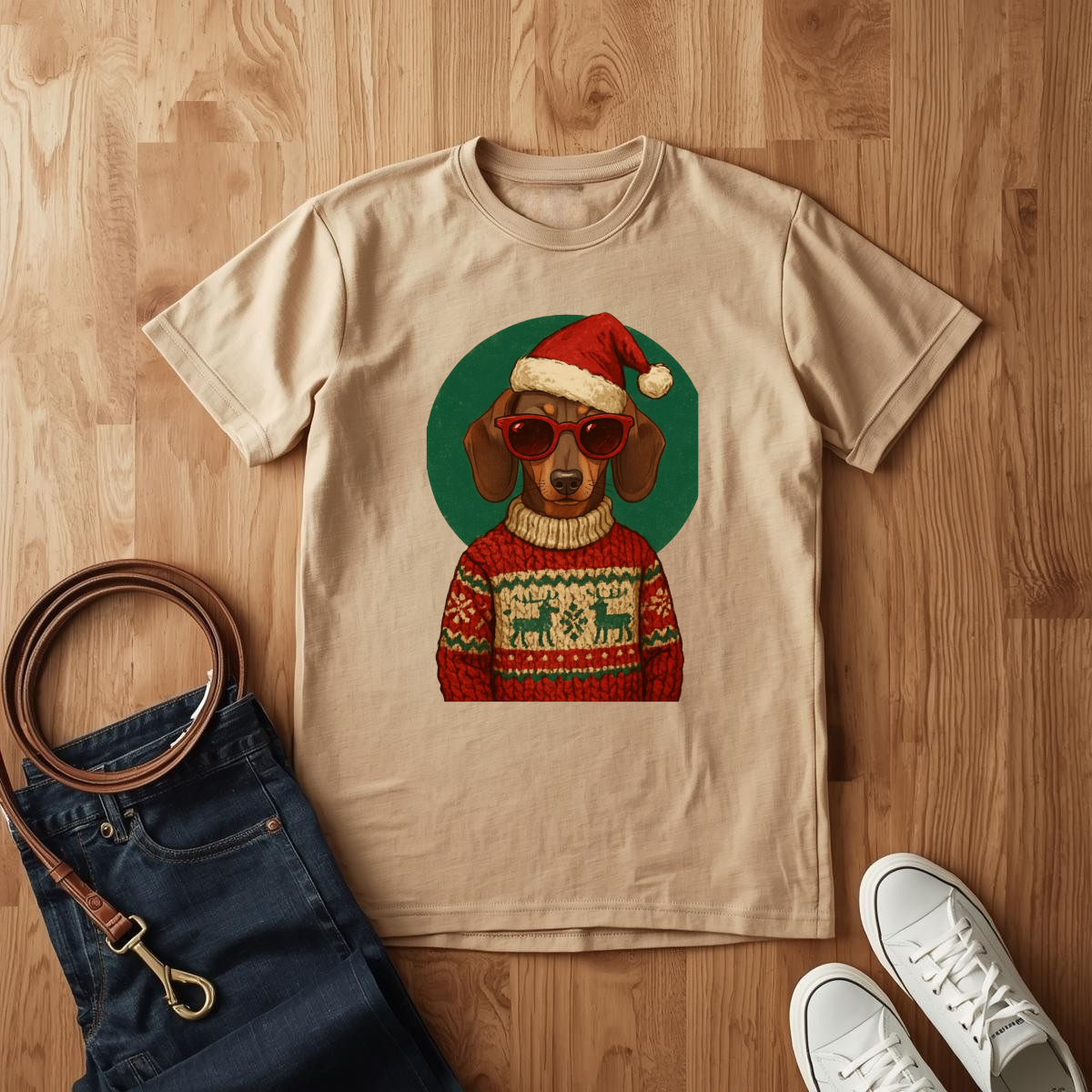 Weiner Xmas Sweater- T-Shirt