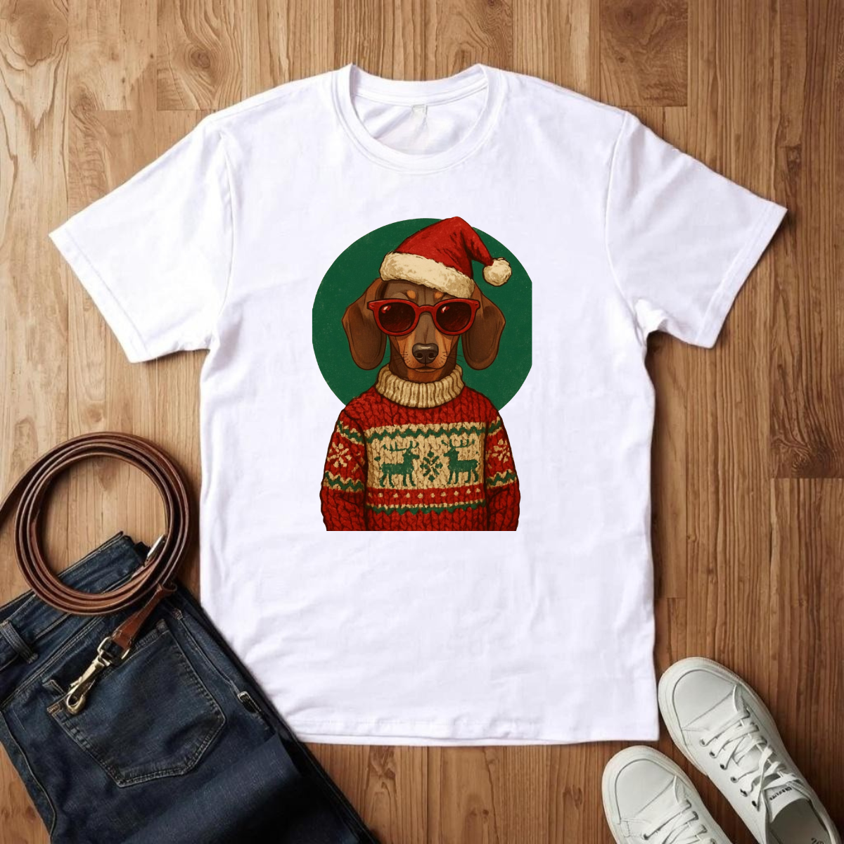 Weiner Xmas Sweater- T-Shirt