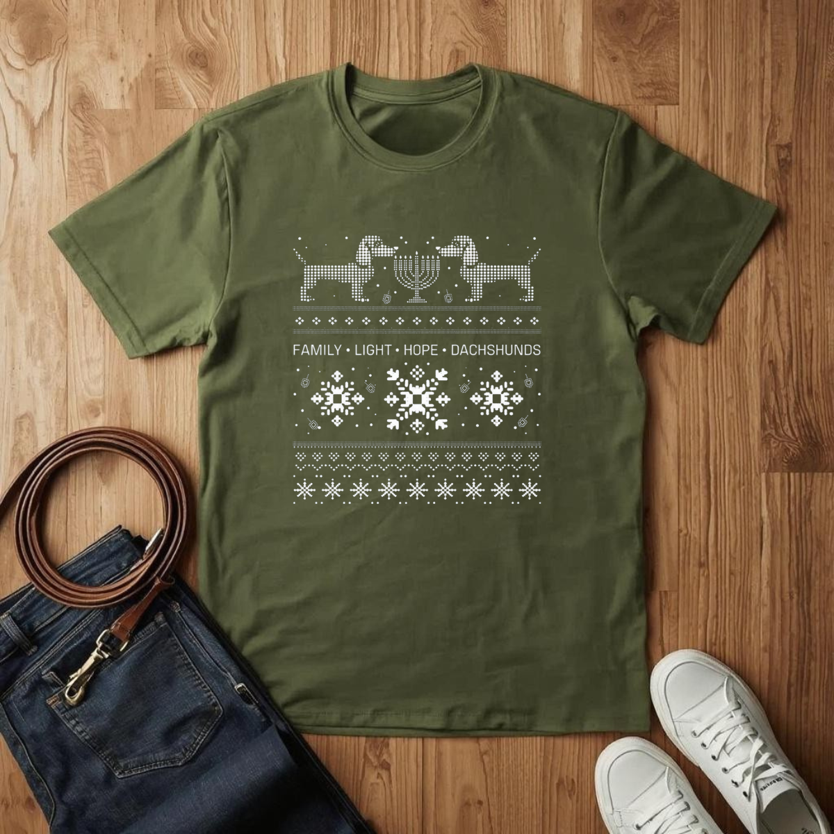 Hanukkah Sweater- T-Shirt