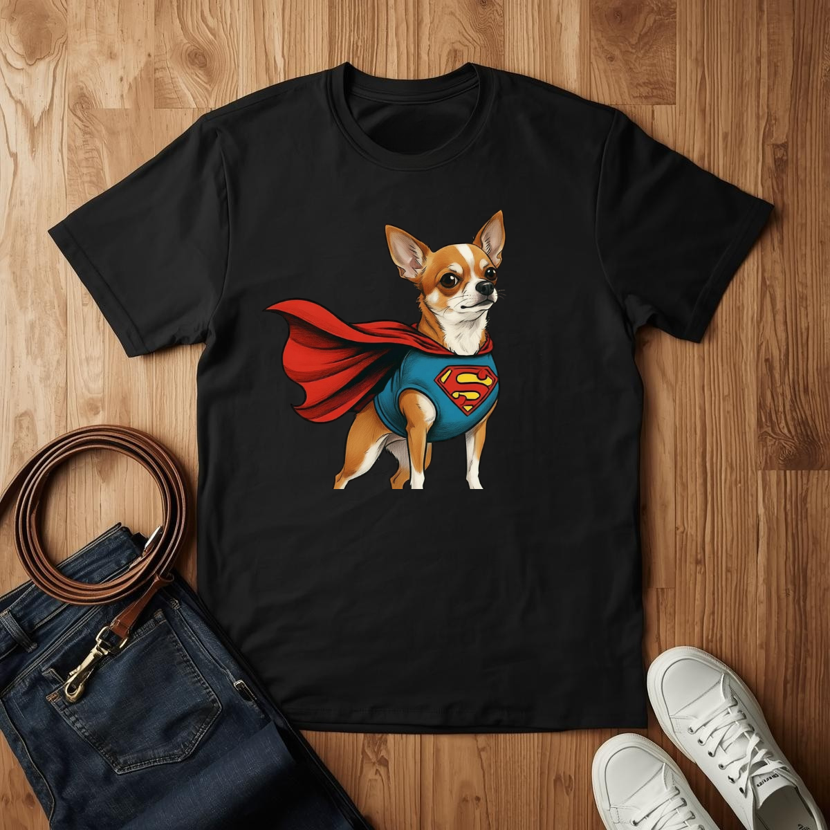 Superman Chihuahua- T-Shirt