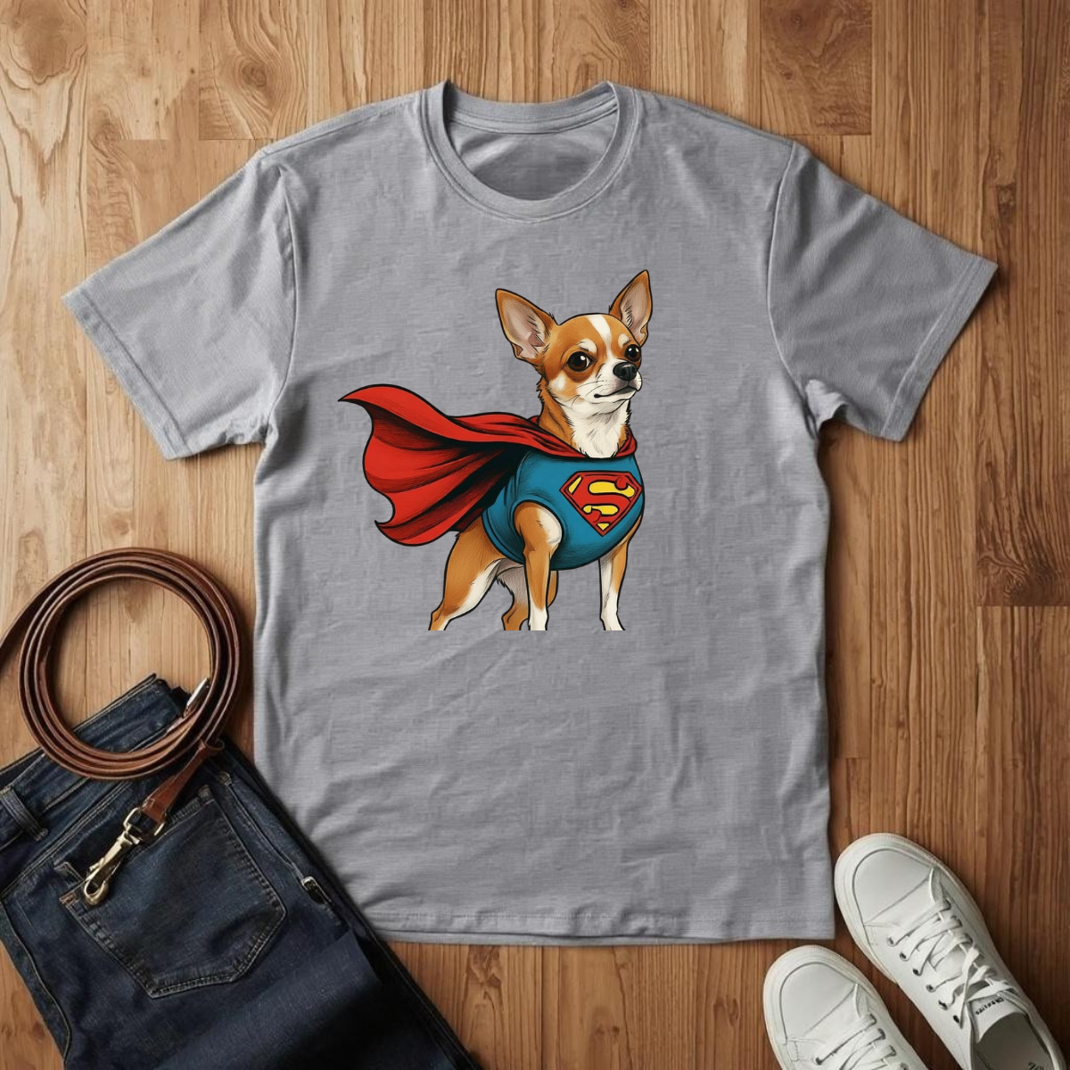 Superman Chihuahua- T-Shirt